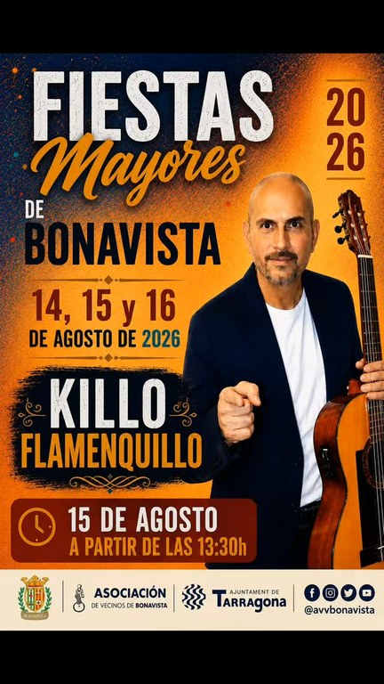 Festa Major de Bonavista | Vermut i música amb Killo Flamenkillo