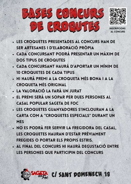 Fes la croqueta! 1r Concurs de croquetes