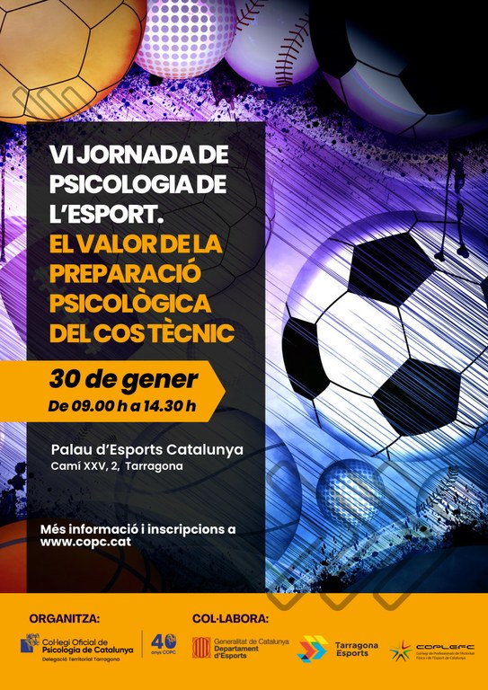 VI Jornada de Psicologia de l'Esport. El valor de la preparació psicològica del cos tècnic
