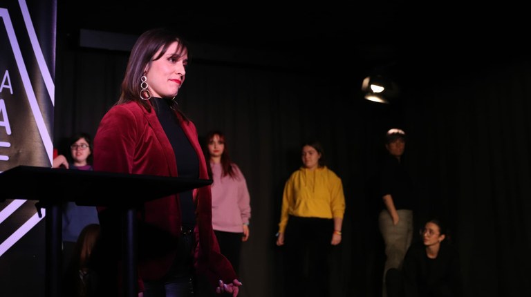 Exhibició de l’Aula de Teatre jove