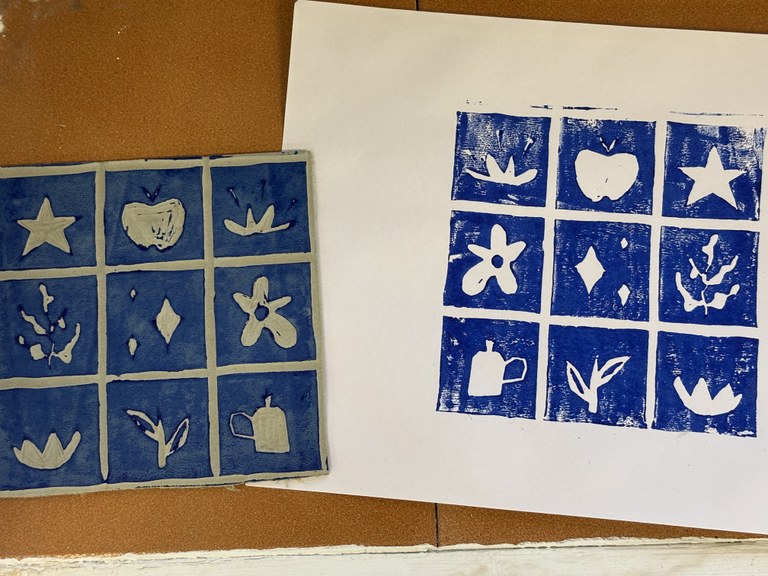 Gravat amb linòleum