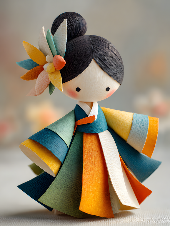 Taller de papiroflèxia i cultura coreana: Hanbok.