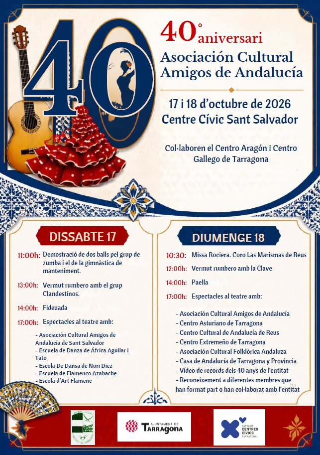 40è aniversari de l'Asociación Cultural Amigos de Andalucía