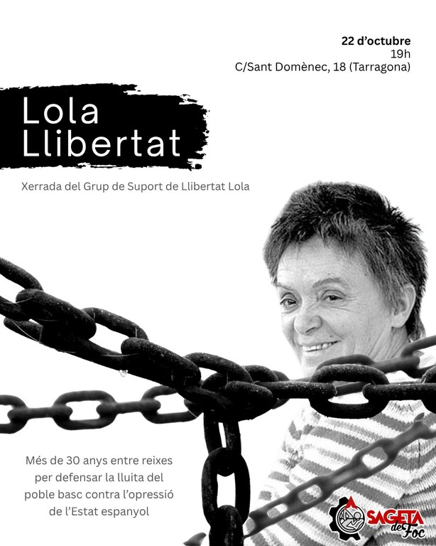 Xerrada del grup de suport "Llibertat Lola"