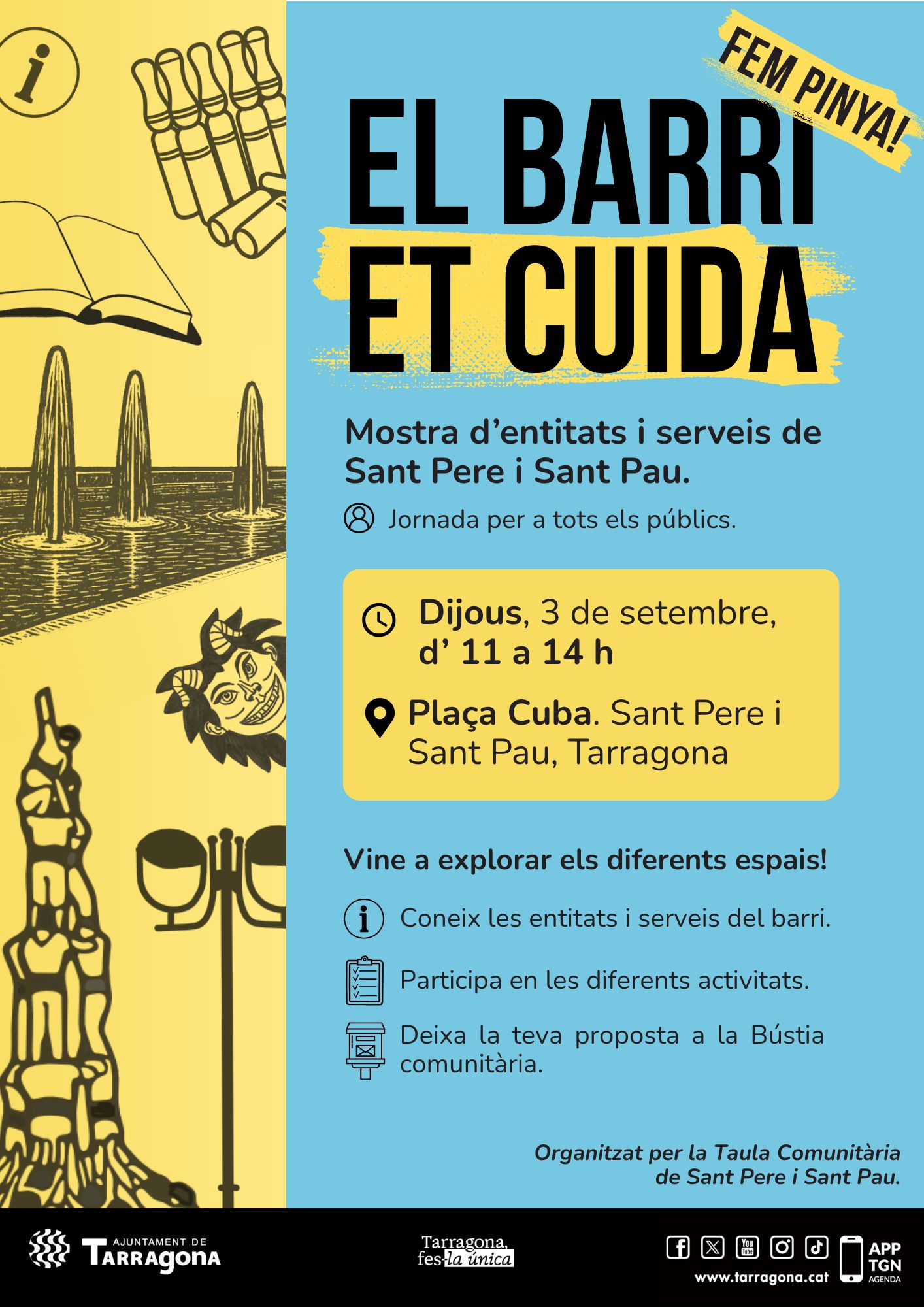 "Al barri fem pinya": Fira de recursos i entitats