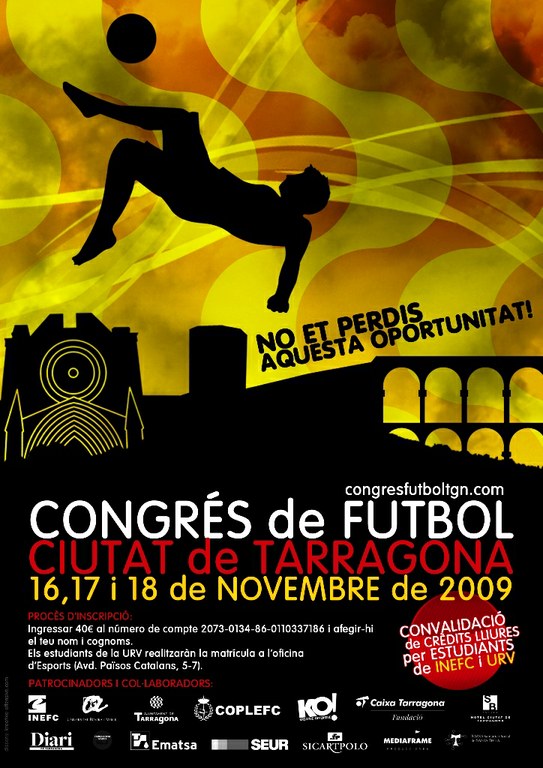 Els propers dies 16, 17 i 18 de novembre se celebra el Congrés de Futbol Ciutat de Tarragona