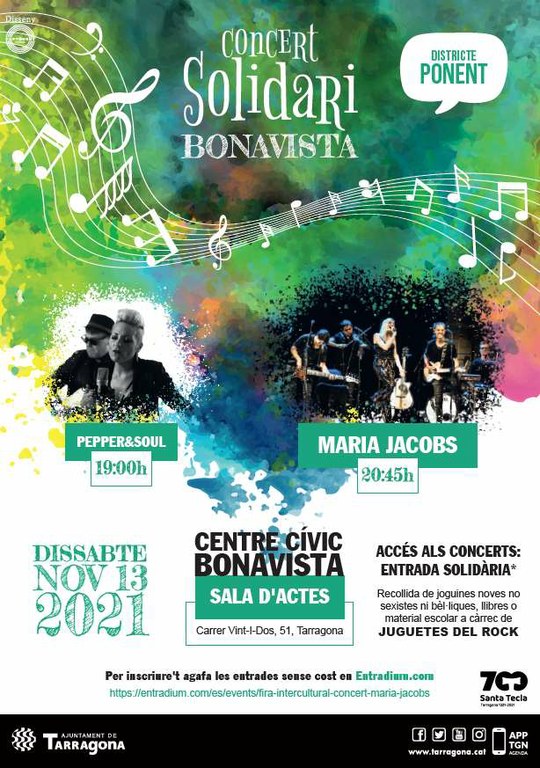 Maria Jacobs i Pepper&Soul oferiran un concert solidari aquest dissabte al Centre Cívic de Bonavista