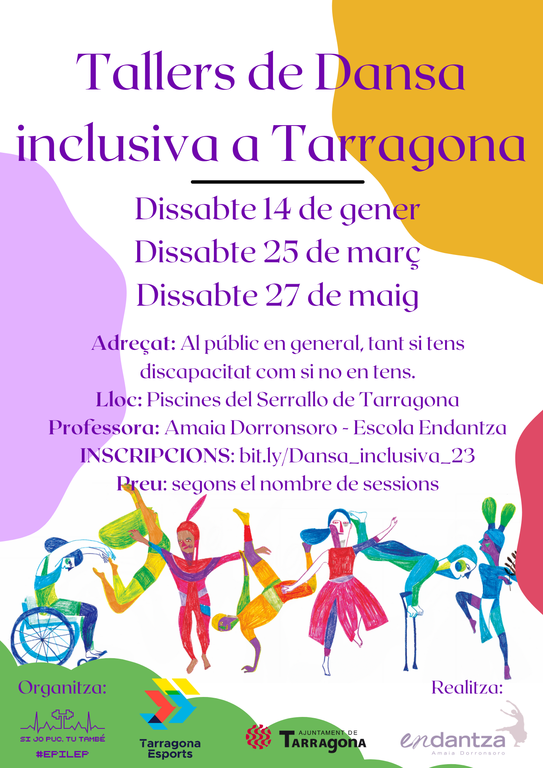 Obertes les inscripcions per participar en els tallers de dansa inclusiva al complex esportiu de la Part Baixa i Serrallo 