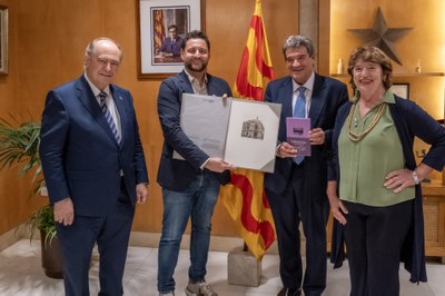 Visita institucional del Governador del Banc d'Espanya, José Luis Escrivá