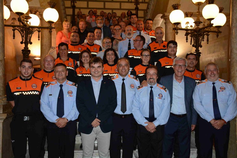 Distincions a voluntaris de Protecció Civil de Tarragona