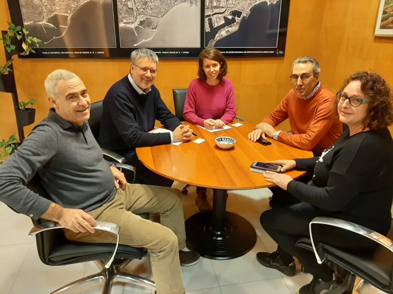 Visita institucional de l’Associació Down Tarragona amb l’alcalde Ricomà 