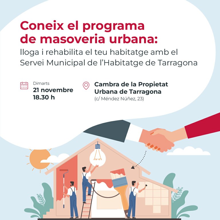 Es posa en marxa el nou programa de masoveria urbana a Tarragona