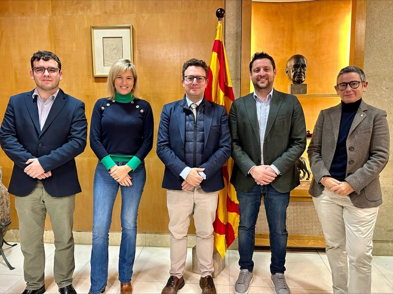 El director de la Representació de la Comissió Europea a Barcelona, Manuel Szapiro, visita l’Ajuntament de Tarragona