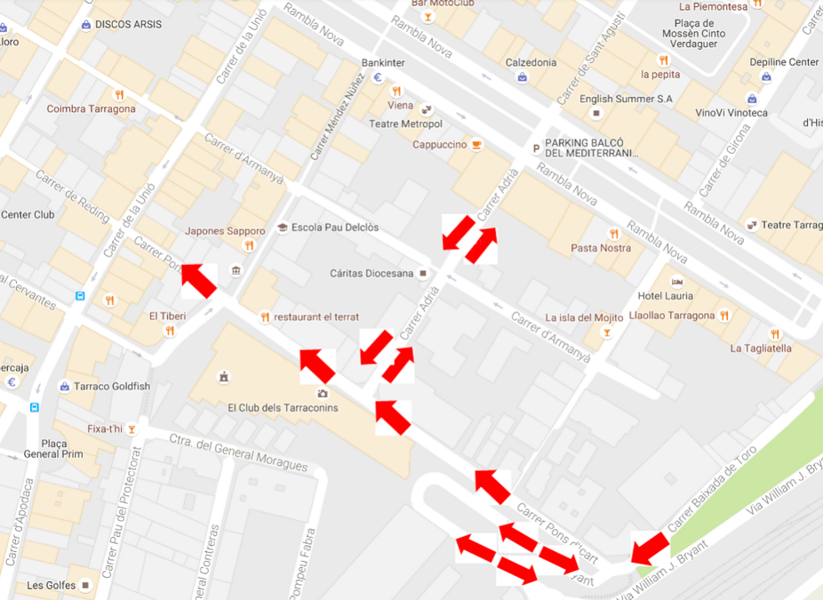 mapa carrer pons icart