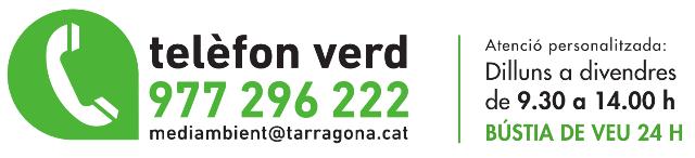 Telèfon verd - 977 296 222