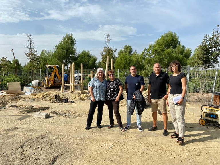 S'inicia la instal·lació del parc infantil ecològic a l'Anella Mediterrània