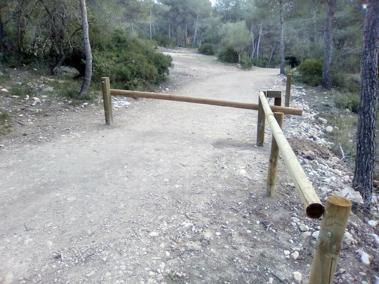 Tancament d’accessos al trànsit motoritzat a la finca municipal del Parc Ecohistòric del Pont del Diable