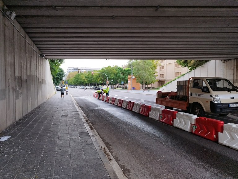 Comencen els treballs d'arranjament del pont de l'avinguda de Vidal i Barraquer