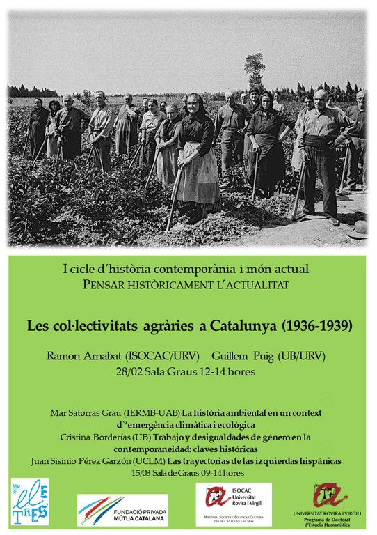 Les col·lectivitats agràries a Catalunya, 1936-1939