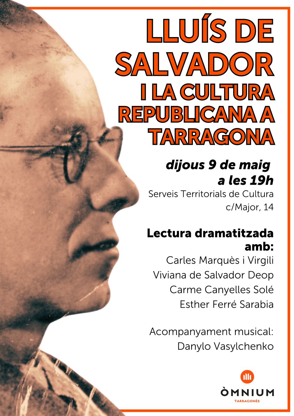 Conferència Lluís de Salvador i la cultura Republicana a Tarragona