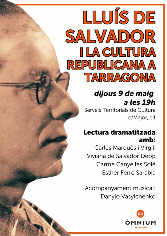 Conferència Lluís de Salvador i la cultura Republicana a Tarragona