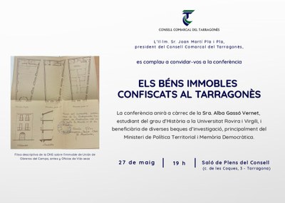 Conferència “Els béns immobles confiscats al Tarragonès”