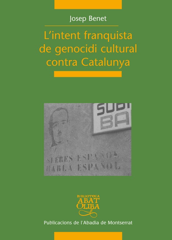 Presentació del llibre "L'intent franquista de genocidi cultural contra Catalunya", de Josep Benet