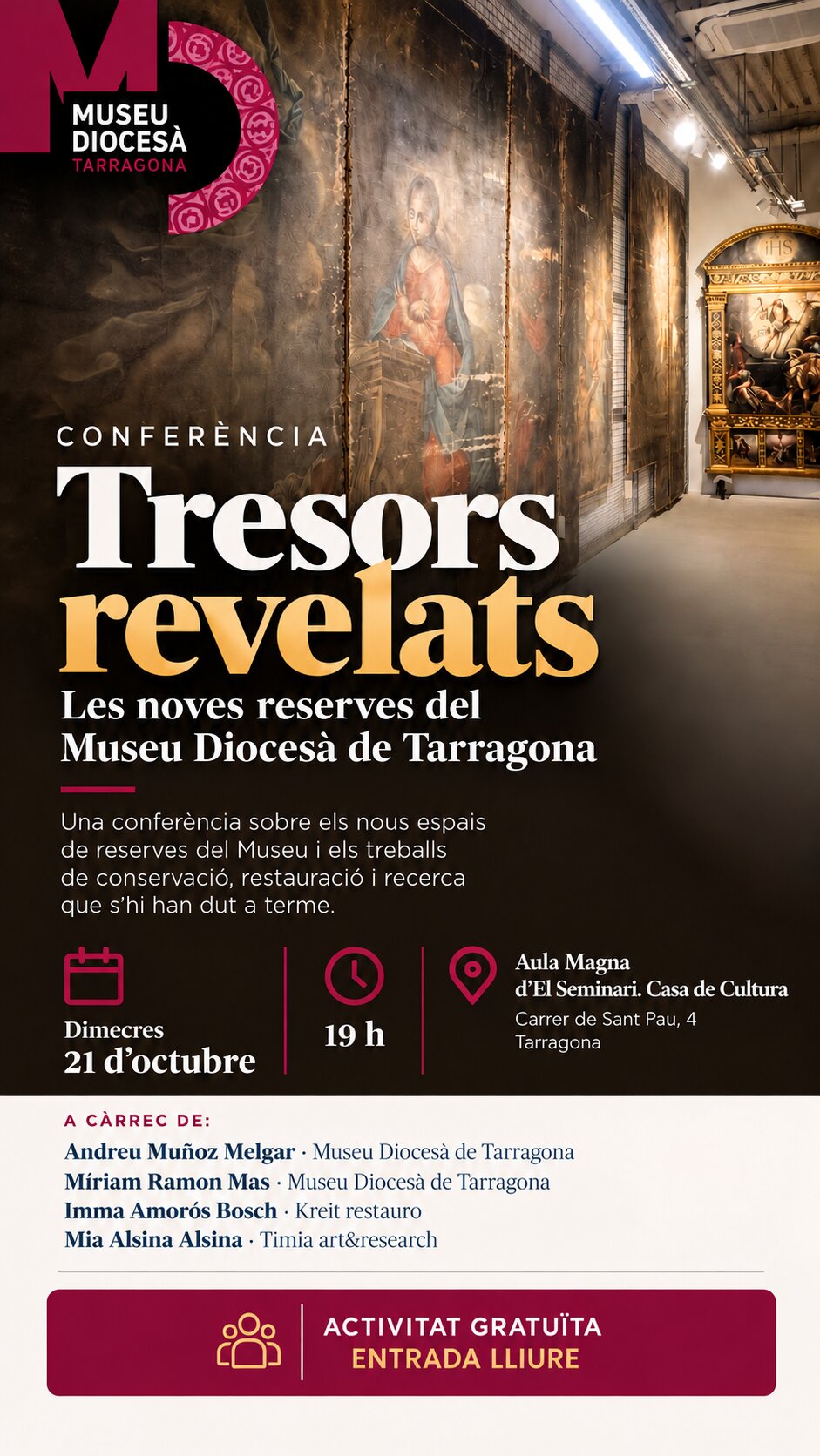 Tresors revelats. Les noves reserves del Museu Diocesà de Tarragona