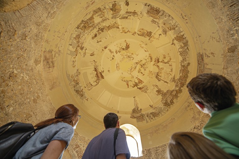 El mosaic ens parla. Escolta els personatges del mosaic de la cúpula de Centcelles