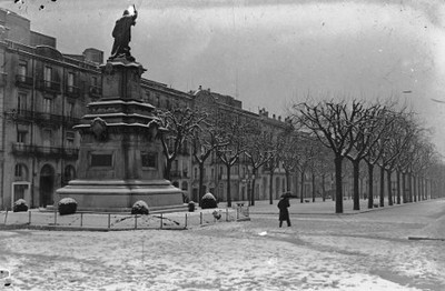 Rambla Nova, anys 40. Fotografia Chinchilla