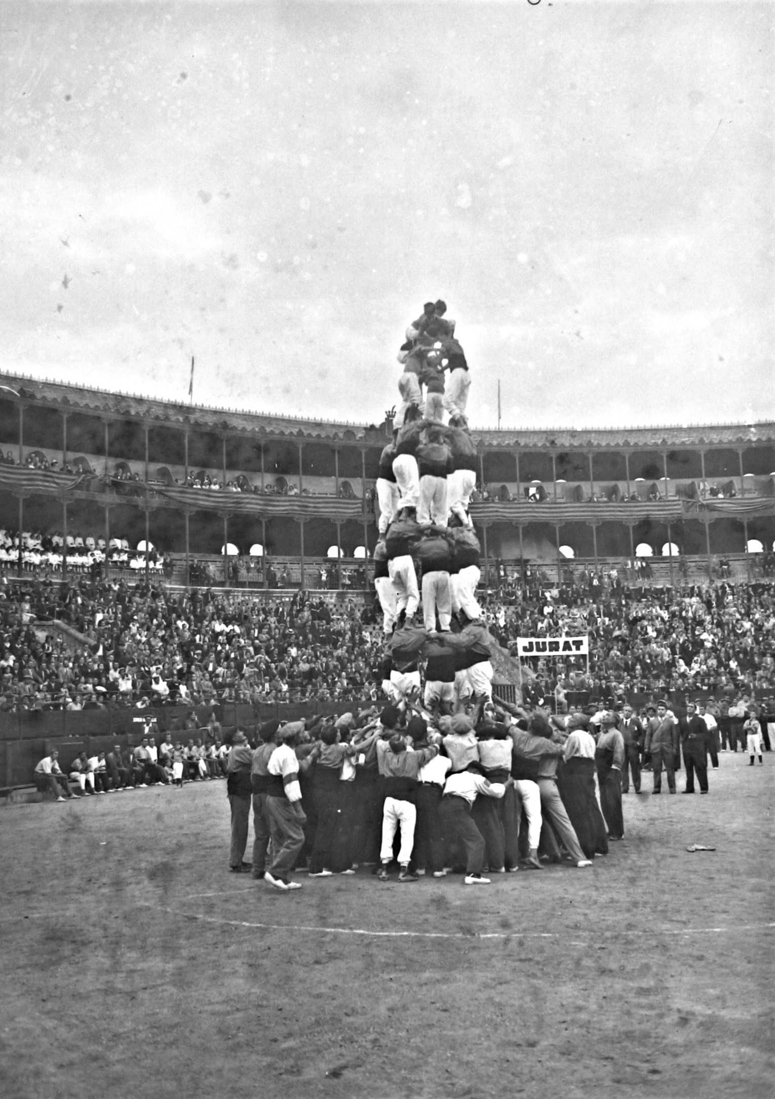 Concurs de Castells 1932 - 5de7 2 H. Vallvé / L'Arxiu