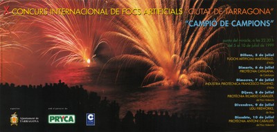 1999 Cartell Concurs de Focs