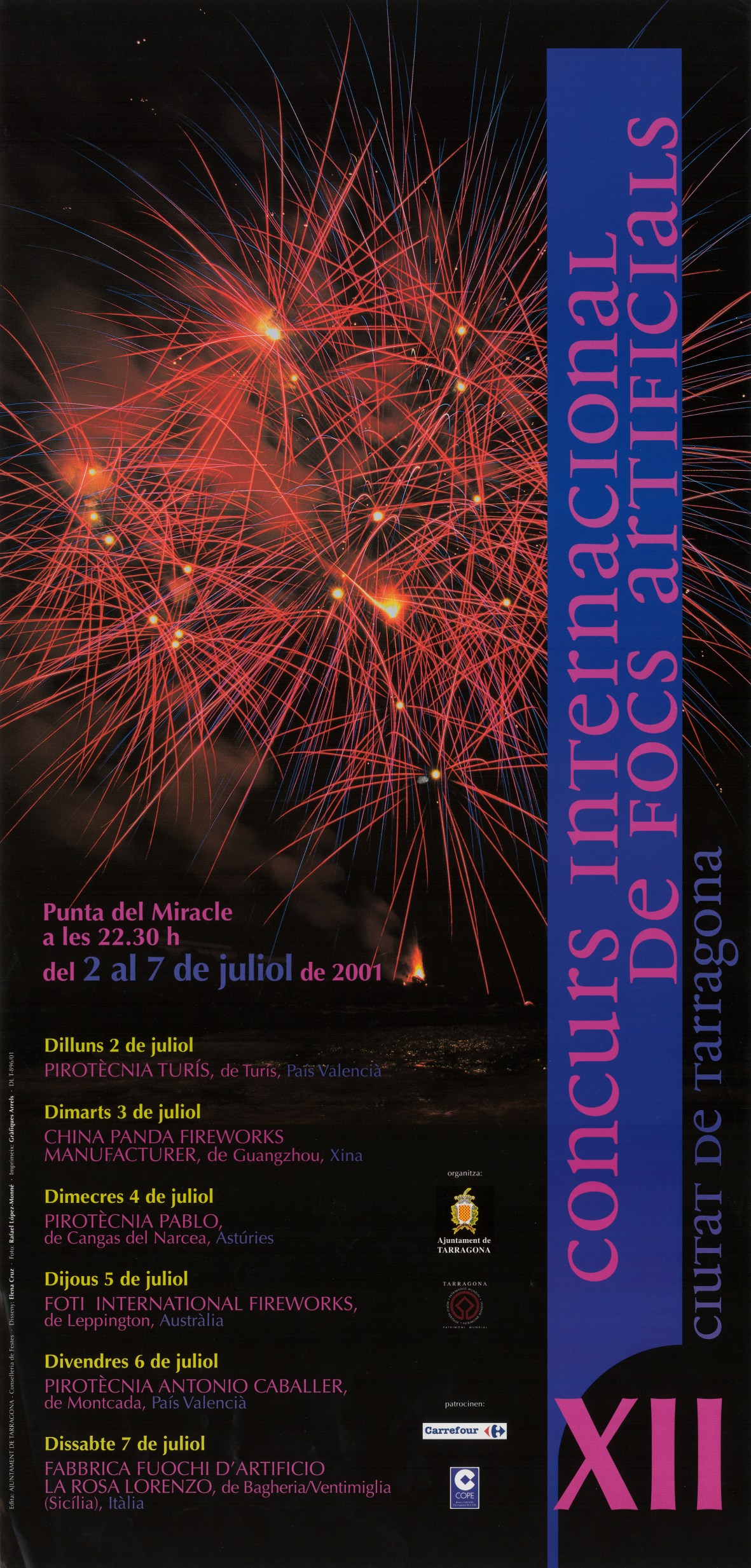 2001 Cartell Concurs de Focs