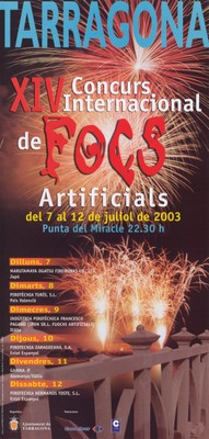 2003 Cartell Concurs de Focs