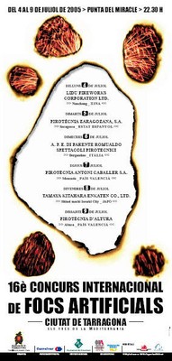 2005 Cartell Concurs de Focs