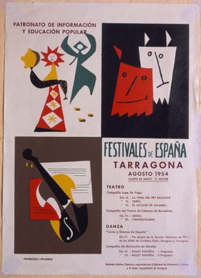 Festivales de España 1954. Cartell