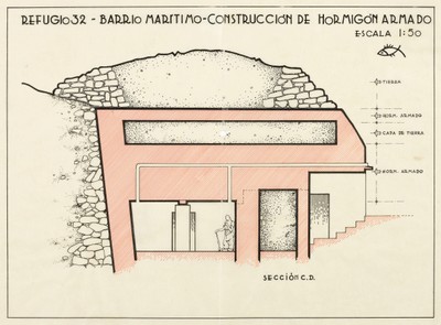 Barri del Serrallo (Barri Marítim). Refugi 32