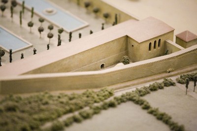 13. Detall de la maqueta del Museu d’Història de Tarragona on s’ubica la nova volta