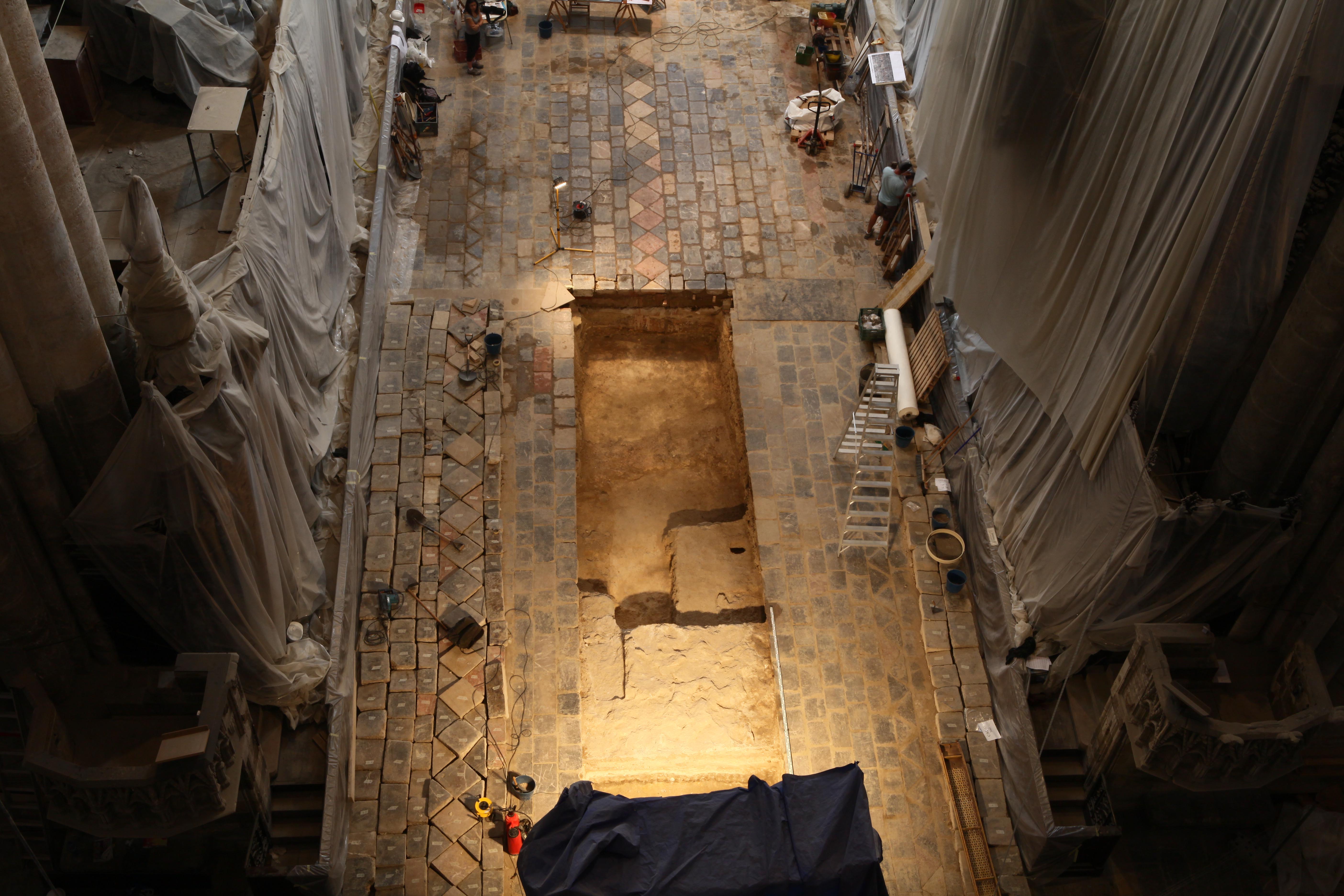 Vista de l’excavació a la nau central