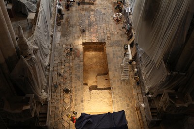 Vista de l’excavació a la nau central