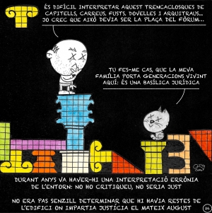 Vinyeta 26 — Basílica del Fòrum de la Colònia i funcions judicials, administratives i comercials