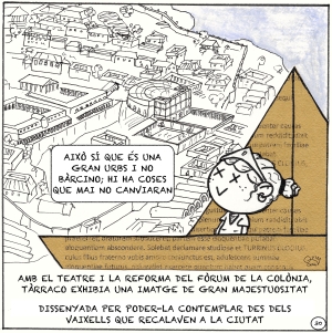 Vinyeta 30 — Façana marítima d’època augustea i construcció del teatre de Tàrraco