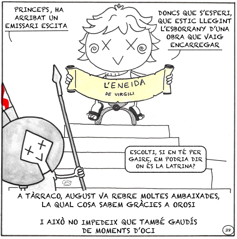 Vinyeta 38 — August governant l’imperi des de Tàrraco