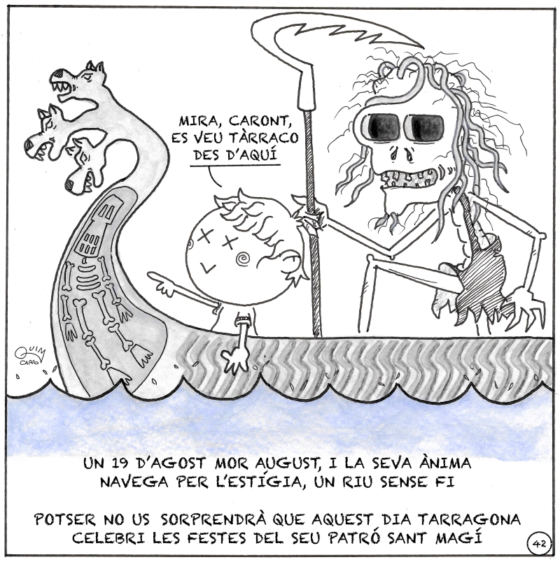 Vinyeta 42 — August, Santa Tecla i Sant Magí: coincidències simbòliques