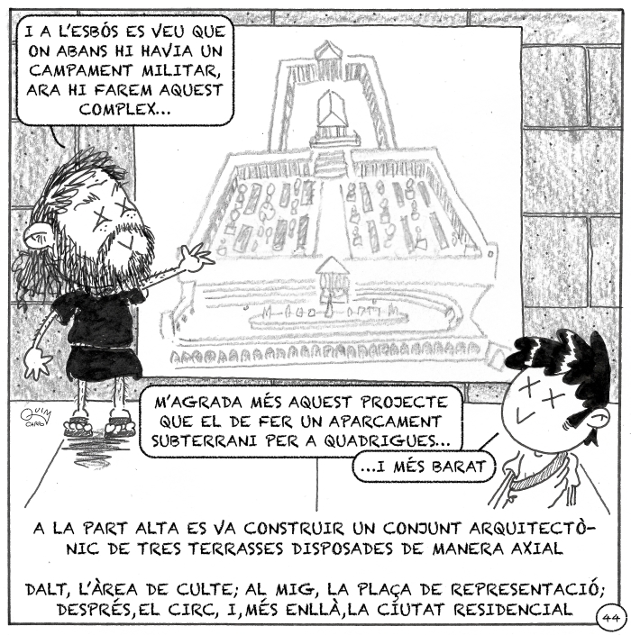 Vinyeta 44 — Fòrum provincial de Tàrraco i sistema de tres terrasses
