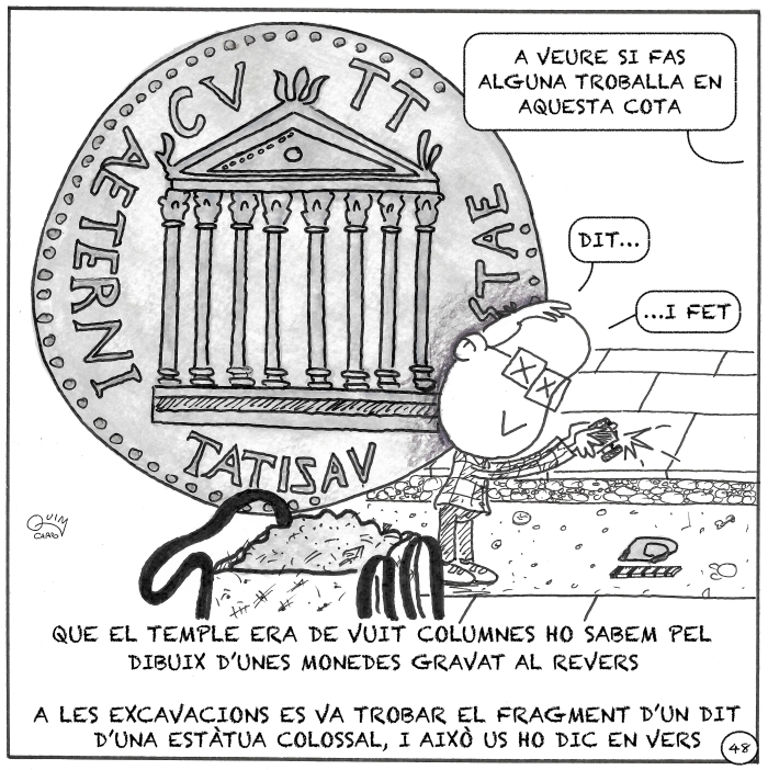 Vinyeta 48 — Escultura d’August i temple octàstil de Tàrraco