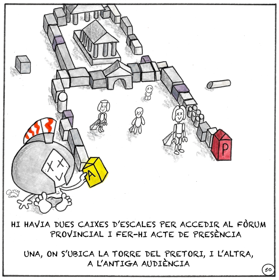 Vinyeta 50 — Plaça de representació del fòrum provincial de Tàrraco