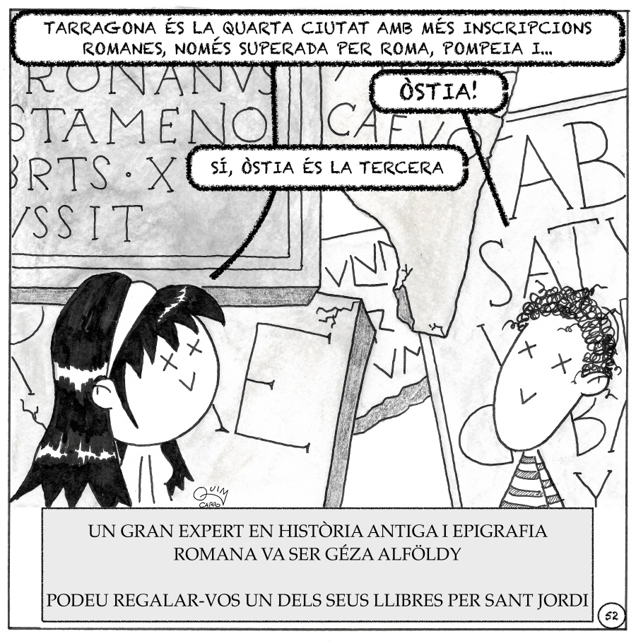 Vinyeta 52 — Pedestals reutilitzats i plaça de representació segons Géza Alföldy
