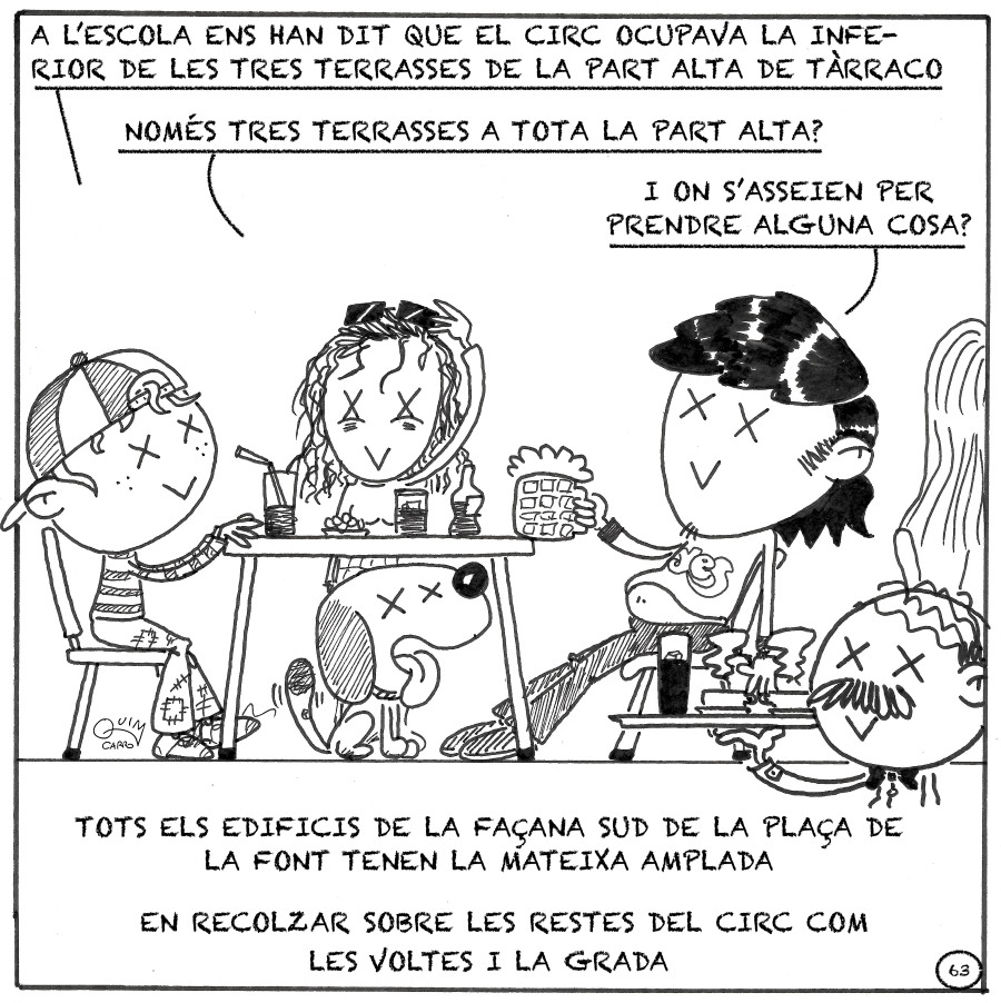 Vinyeta 63 — Edificis de la plaça de la Font i les voltes del circ