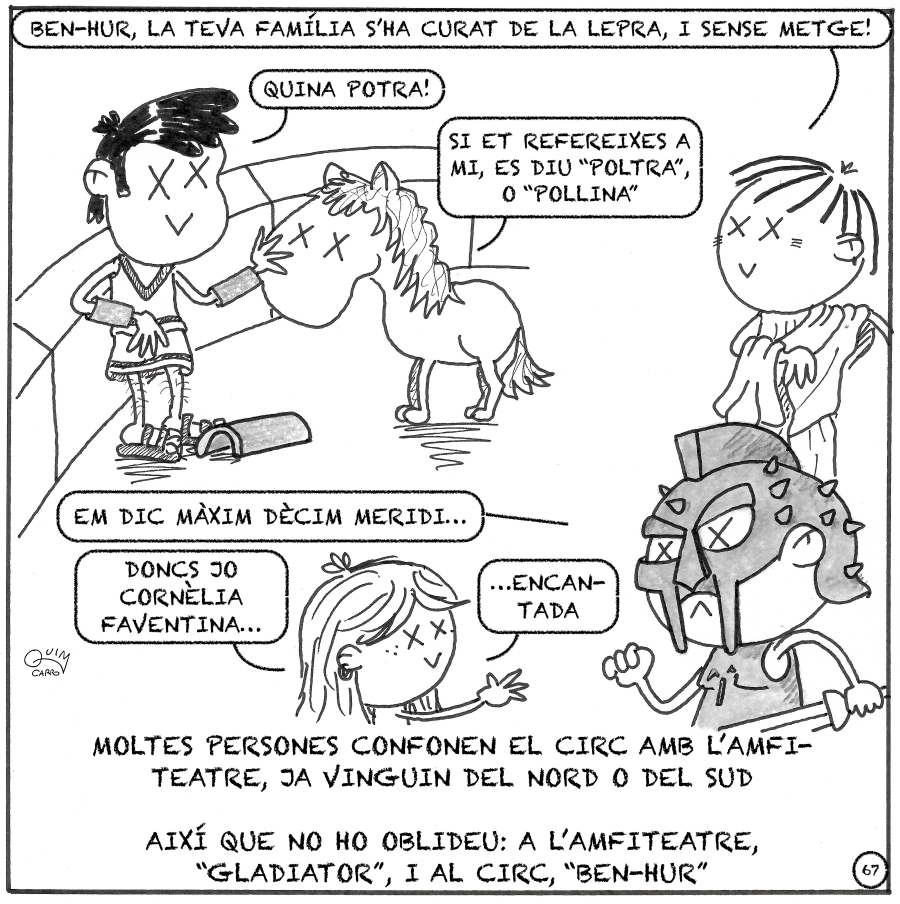 Vinyeta 67 — Amfiteatre, espectacles romans i confusió amb el circ